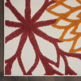 Nourison Aloha ALH05 Red Multi Colored Area Rug 