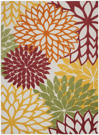 Nourison Aloha ALH05 Red Multi Colored Area Rug 