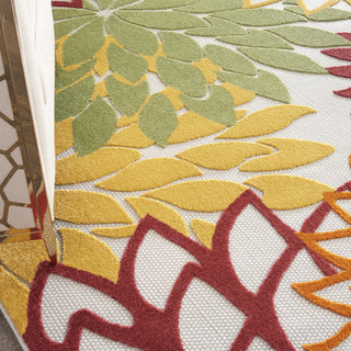 Nourison Aloha ALH05 Red Multi Colored Area Rug 