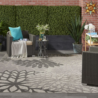 Nourison Aloha ALH05 Silver Grey Area Rug 