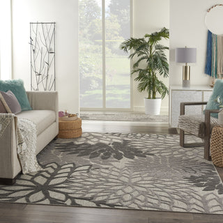 Nourison Aloha ALH05 Silver Grey Area Rug 