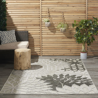 Nourison Aloha ALH05 Silver Grey Area Rug 