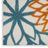 Nourison Aloha ALH05 Turquoise Multicolor Area Rug 