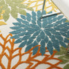 Nourison Aloha ALH05 Turquoise Multicolor Area Rug 