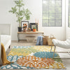 Nourison Aloha ALH05 Turquoise Multicolor Area Rug 