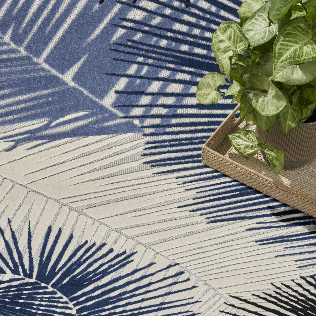 Nourison Aloha ALH10 Navy Area Rug by Home Corner Image