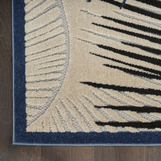 Nourison Aloha ALH10 Navy Area Rug by Home Detail Image