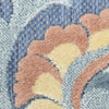 Nourison Aloha ALH17 Blue Rose Area Rug Corner Image