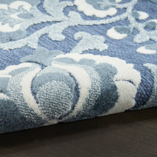 Nourison Aloha ALH17 Blue Area Rug Close Up