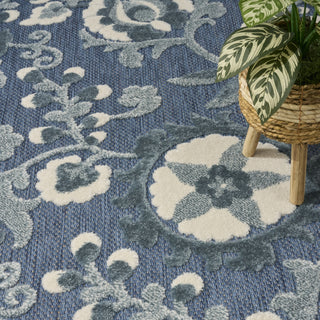 Nourison Aloha ALH17 Blue Area Rug Texture Image