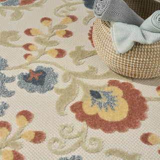 Nourison Aloha ALH17 Grey Multicolor Area Rug Texture Image