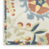 Nourison Aloha ALH17 Grey Multicolor Area Rug Corner Image