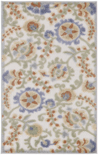 Nourison Aloha ALH17 Ivory Blue Area Rug main image