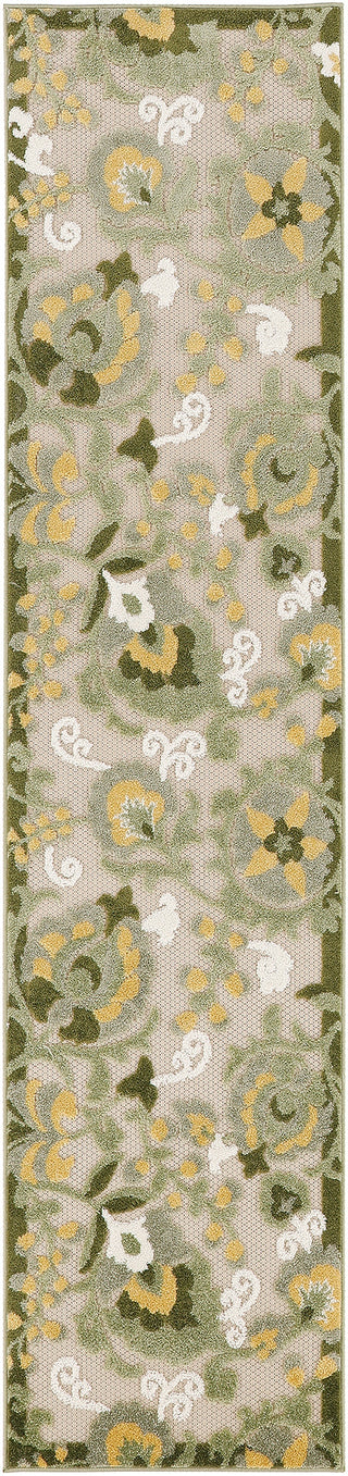 Nourison Aloha ALH17 Ivory Green Area Rug Main Image