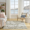 Nourison Aloha ALH17 Ivory Sage Area Rug Corner Image