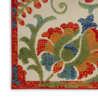 Nourison Aloha ALH17 Red Multicolor Area Rug T' R