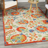 Nourison Aloha ALH17 Red Multicolor Area Rug Room Image Feature