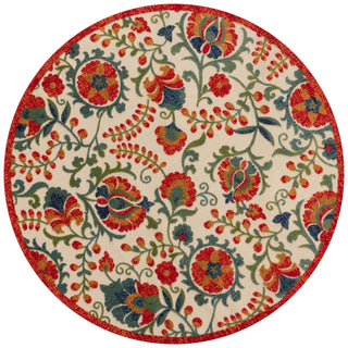 Nourison Aloha ALH17 Red Multicolor Area Rug main image