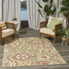 Nourison Aloha ALH17 Sage Rose Area Rug Room Scene 3