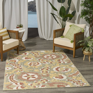 Nourison Aloha ALH17 Sage Rose Area Rug Room Scene 3