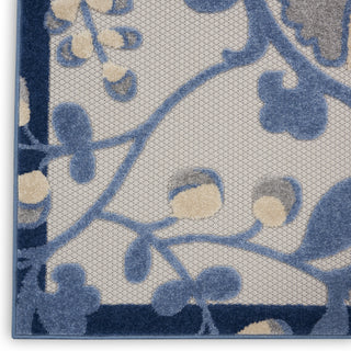 Nourison Aloha ALH17 Blue/Grey Area Rug 