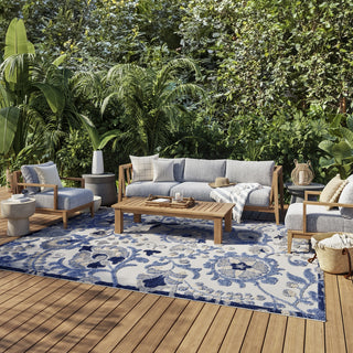 Nourison Aloha ALH17 Blue/Grey Area Rug 