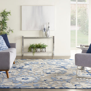 Nourison Aloha ALH17 Blue/Grey Area Rug 