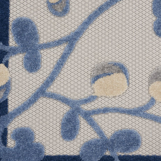 Nourison Aloha ALH17 Blue/Grey Area Rug 