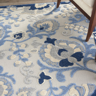 Nourison Aloha ALH17 Blue/Grey Area Rug 