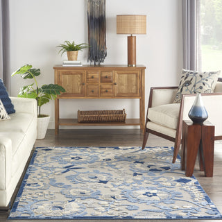 Nourison Aloha ALH17 Blue/Grey Area Rug 