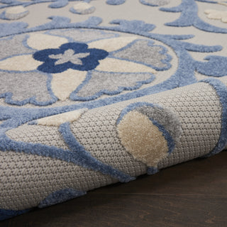 Nourison Aloha ALH17 Blue/Grey Area Rug 