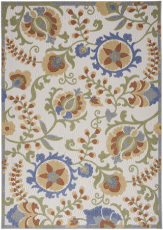 Nourison Aloha ALH17 Ivory Blue Area Rug 