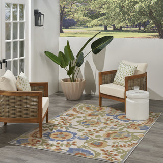 Nourison Aloha ALH17 Ivory Blue Area Rug 
