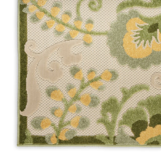 Nourison Aloha ALH17 Ivory Green Area Rug 