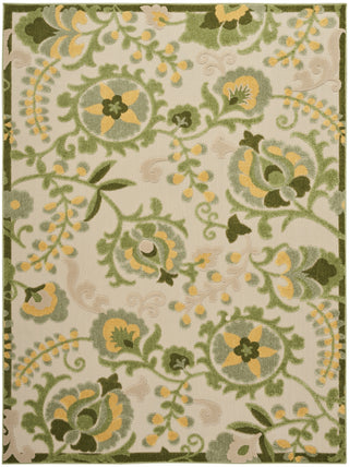 Nourison Aloha ALH17 Ivory Green Area Rug 