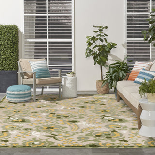 Nourison Aloha ALH17 Ivory Green Area Rug 