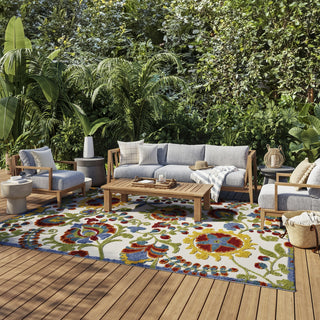 Nourison Aloha ALH17 Ivory/Multi Area Rug 