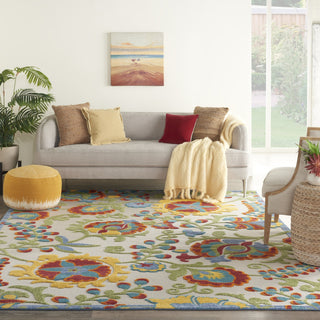 Nourison Aloha ALH17 Ivory/Multi Area Rug 