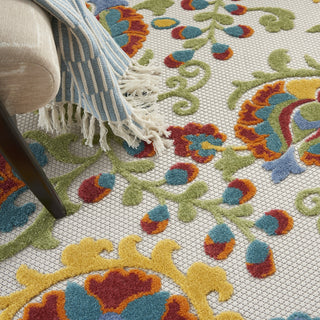 Nourison Aloha ALH17 Ivory/Multi Area Rug 