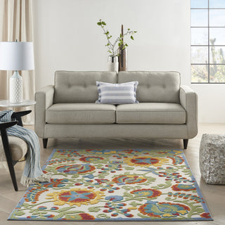 Nourison Aloha ALH17 Ivory/Multi Area Rug 