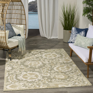 Nourison Aloha ALH17 Ivory Sage Area Rug Room Image Feature