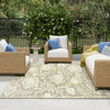 Nourison Aloha ALH17 Ivory Sage Area Rug Room Image Feature