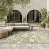 Nourison Aloha ALH17 Ivory Sage Area Rug Corner Image