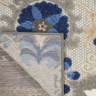 Aloha ALH17 Natural/Blue Area Rug by Nourison 