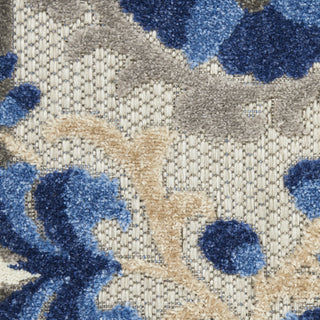 Aloha ALH17 Natural/Blue Area Rug by Nourison 