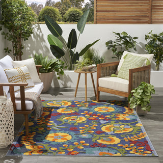 Nourison Aloha ALH17 Navy Multicolor Area Rug 