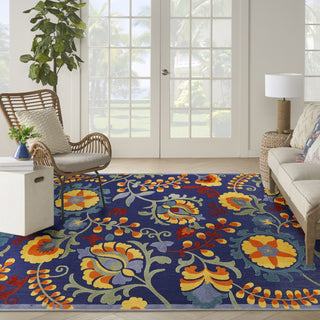 Nourison Aloha ALH17 Navy Multicolor Area Rug 