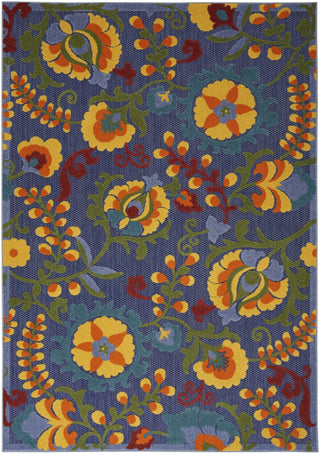 Nourison Aloha ALH17 Navy Multicolor Area Rug 