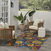 Nourison Aloha ALH17 Navy Multicolor Area Rug 