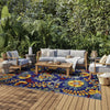 Nourison Aloha ALH17 Navy Multicolor Area Rug 
